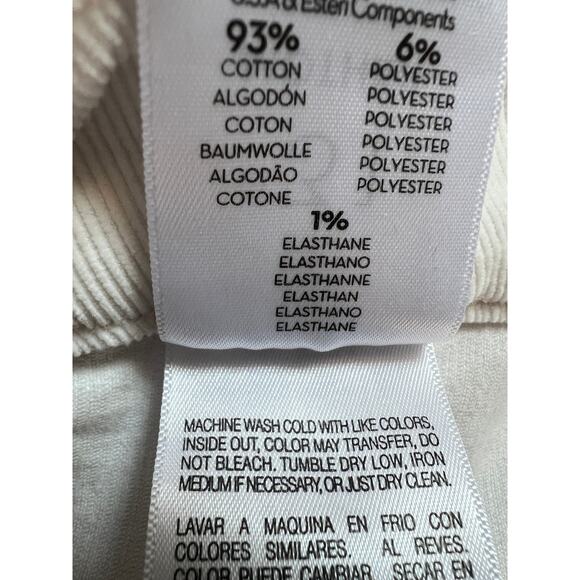 MOTHER JEANS WOMENS 31 CORDUROY WIDE LEG PATCH POCKET ROLLER SKIMP CHALK NEW - Picture 9 of 11